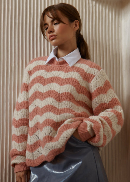Nikkita Stripe Knit Pink by SASS