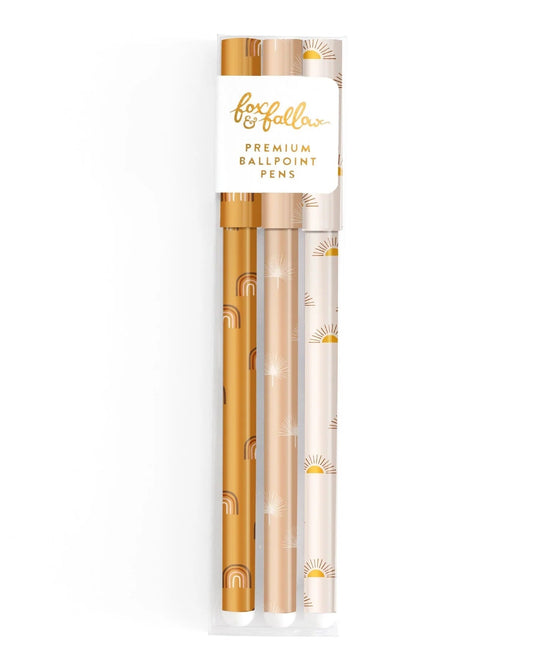 Pen Set Suns & Rainbows - Set 3