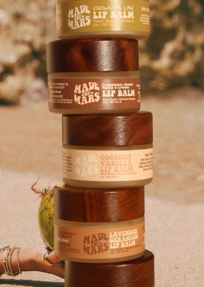 Natural Lip Balm in Lavender & Geranium Vegan & Cruelty Free