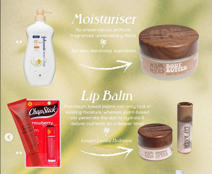 Natural Lip Balm in Pineapple & Guava Vegan & Cruelty Free
