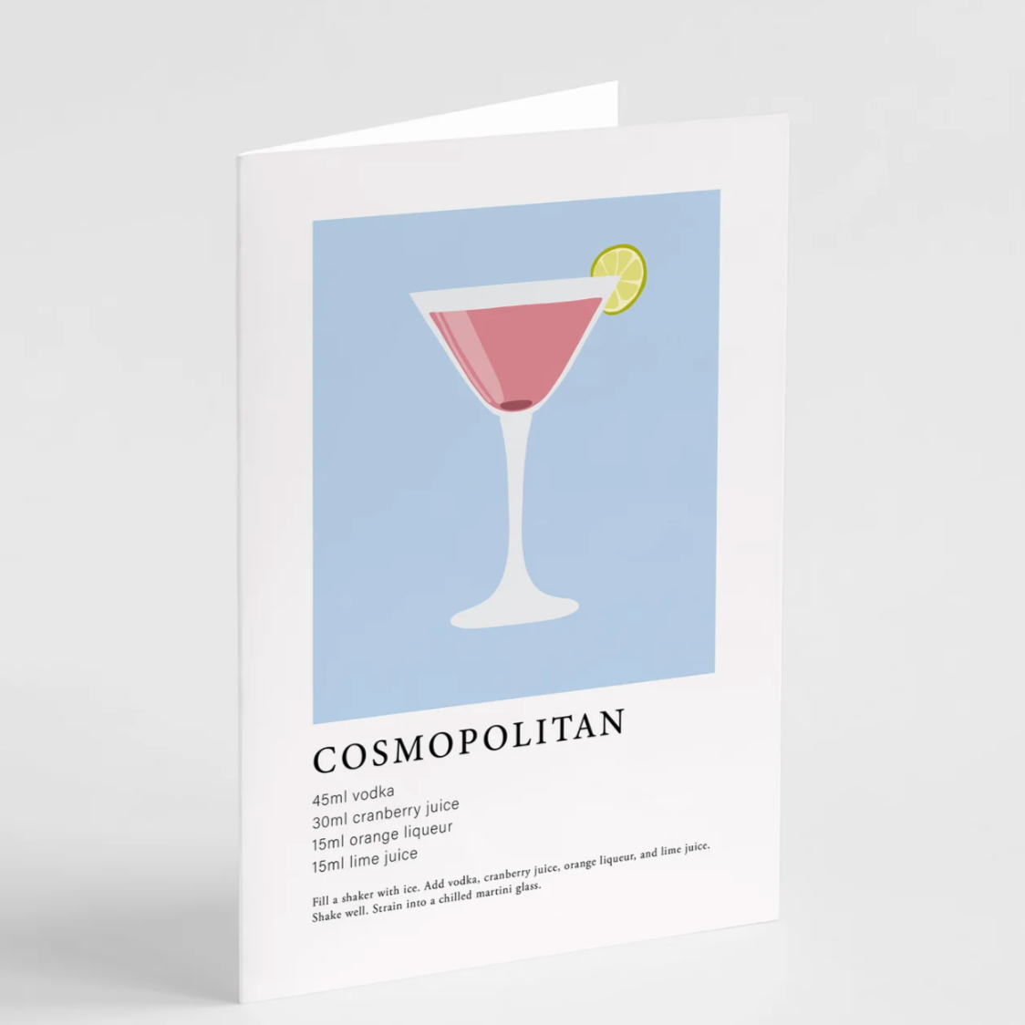 Cosmopolitan Cocktail Greeting Card
