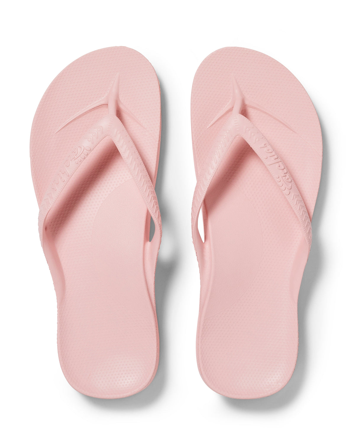 Archies Arch Support Thongs: Pale Pink