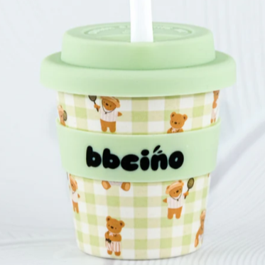 BBcino Reusable Cup: Mini Cub Gingham (120mL)