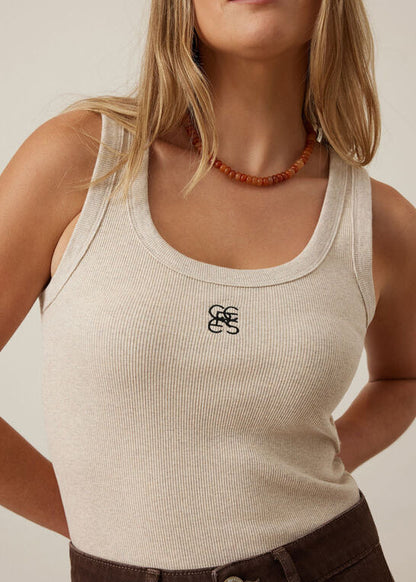 Zoe Tank in Oat by Ceres Life