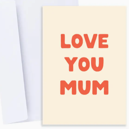 Love You Mum Greeting Card