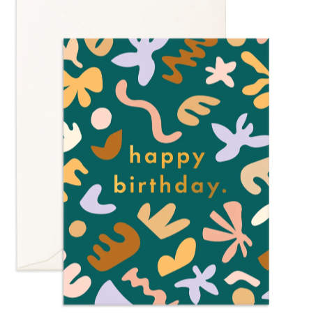 Happy Birthday Squiggle Greeting Card