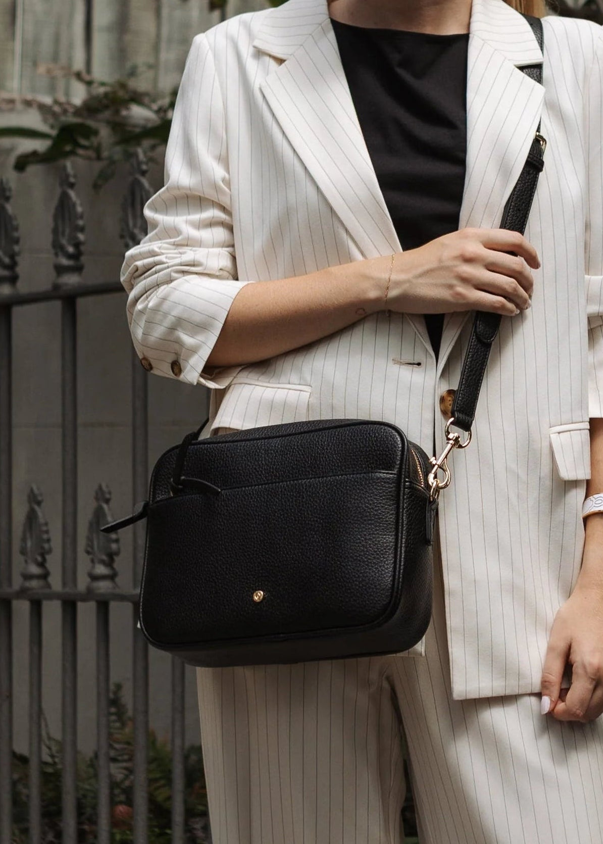 Leah Crossbody in Black by Zjoosh