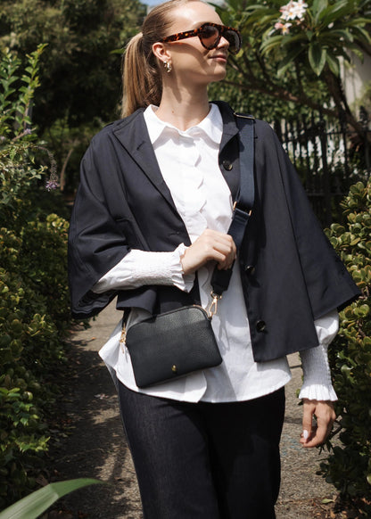 Missy Hugo Crossbody Bag in Navy by Zjoosh