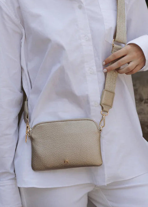 Missy Hugo Crossbody Bag in Gold by Zjoosh
