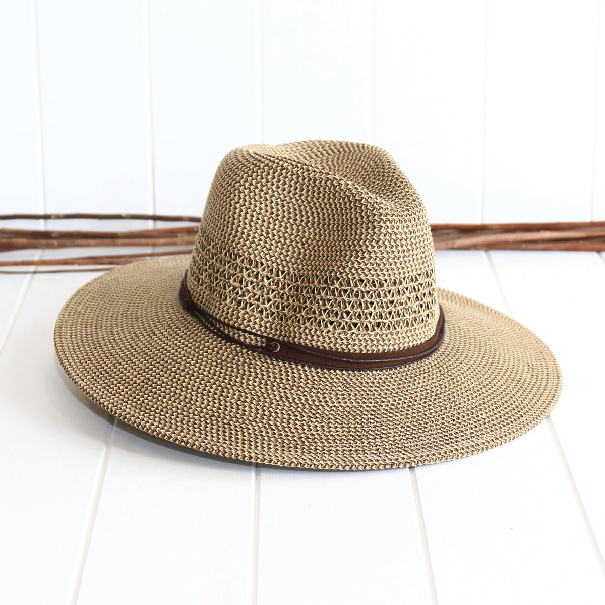 Nico Panama Hat in Chocolate (Unisex)