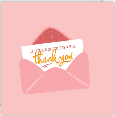 A Little Note Thank You! Greeting Card