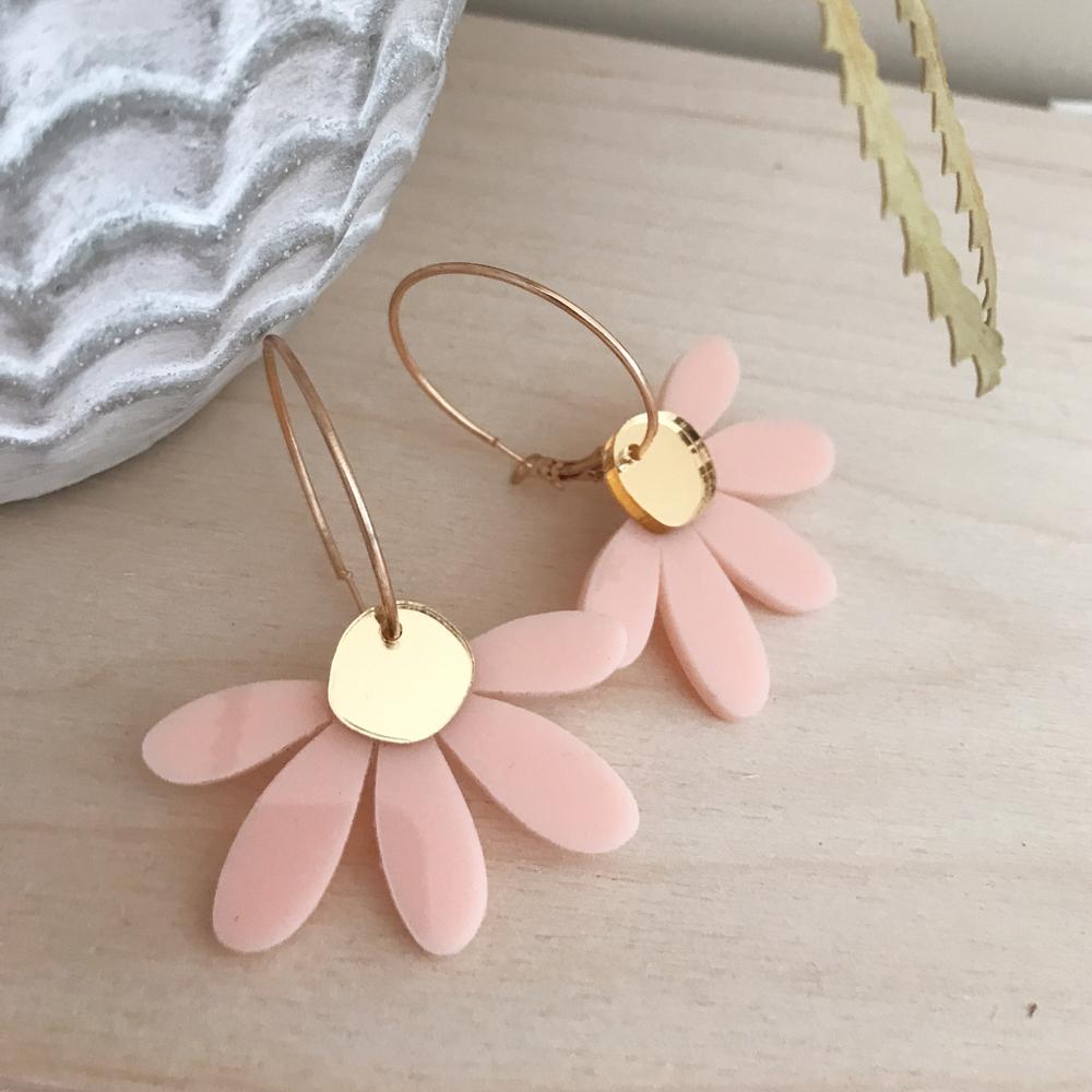 Foxie Collective Daisy Hoop Earrings Loloma Living Tamborine Mountain Stockist