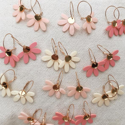 Foxie Collective Jumbo Daisy Hoop Earrings Loloma Living Tamborine Mountain Stockist