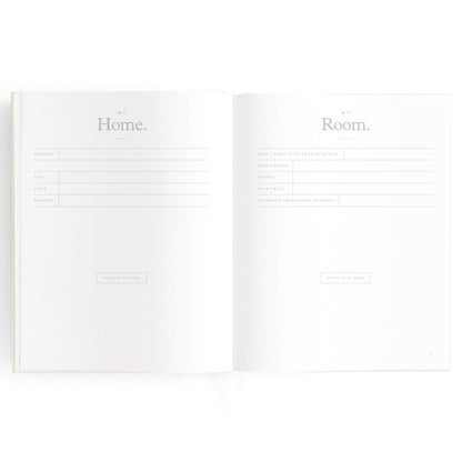 Baby Memories & Milestone Journal in Buttermilk (Boxed)