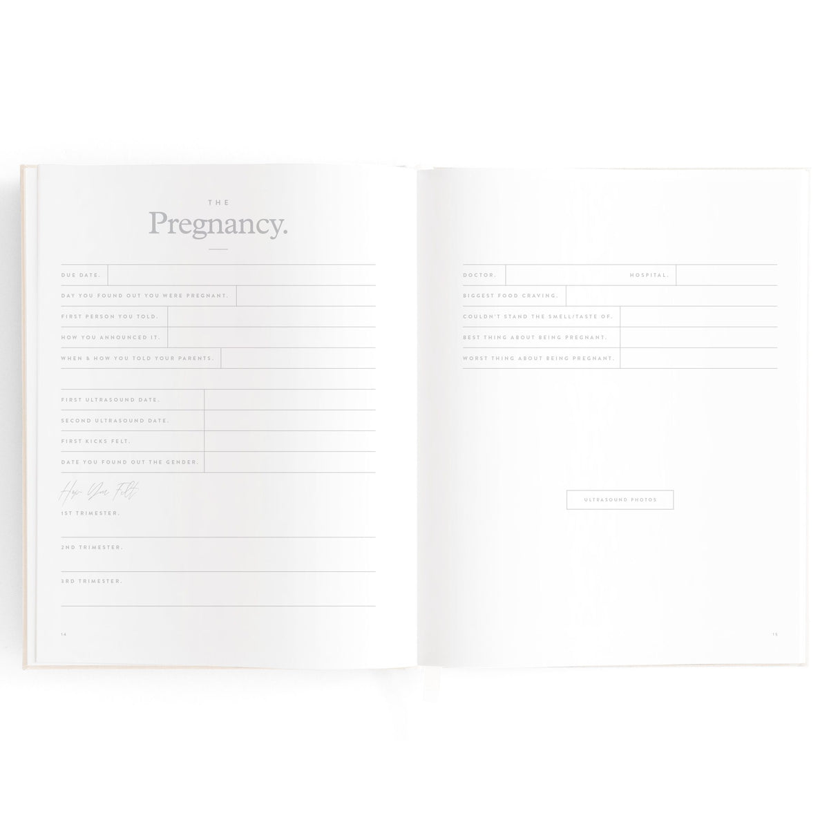 Baby Memories & Milestone Journal in Buttermilk (Boxed)