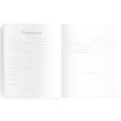 Baby Memories & Milestone Journal in Buttermilk (Boxed)