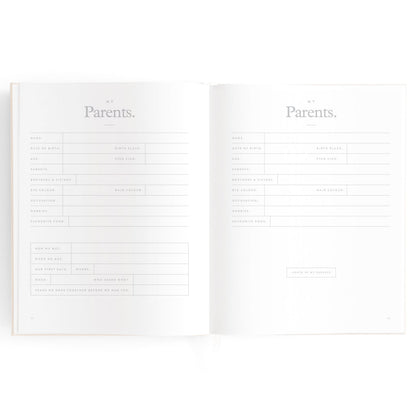 Baby Memories & Milestone Journal in Buttermilk (Boxed)