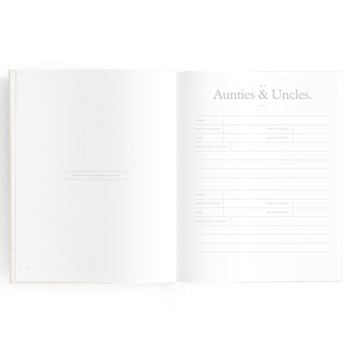 Baby Memories & Milestone Journal in Buttermilk (Boxed)