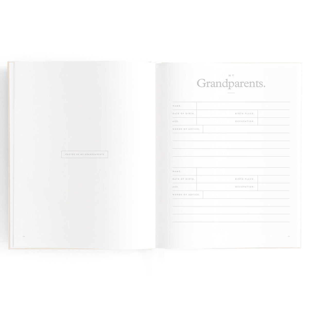 Baby Memories & Milestone Journal in Buttermilk (Boxed)