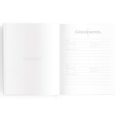 Baby Memories & Milestone Journal in Buttermilk (Boxed)