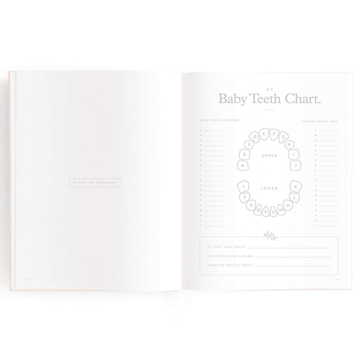 Baby Memories & Milestone Journal in Buttermilk (Boxed)