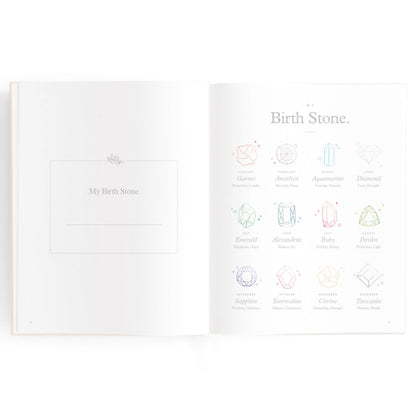Baby Memories & Milestone Journal in Buttermilk (Boxed)