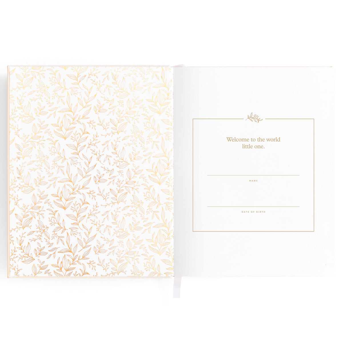 Baby Memories & Milestone Journal in Buttermilk (Boxed)