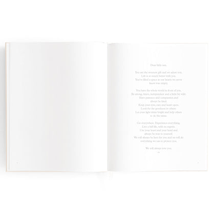 Baby Memories & Milestone Journal in Buttermilk (Boxed)
